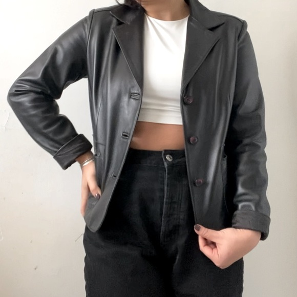 Vintage 100% genuine leather jacket BOD & CHRISTENSEN - Picture 1 of 7